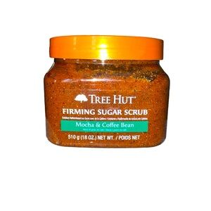 Tree Hut Mocha & Coffee Bean Firming Sugar Scrub with Caffeine, 18 Oz